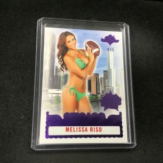 Melissa Riso 2019 Benchwarmers 40th National Purple Foil Chicago Card 4/5 Jk