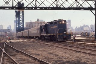 Slide N&w Norfolk And Western 516 Orland Park Train Chicago,  Il 1972