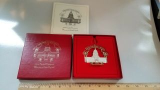 Wisconsin State Capitol 2004 Annual Christmas Ornament Pamphlet Chemart