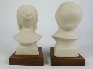 Prophet Joseph Smith and Emma Smith Sculpture Bust 9 - 9.  5” Hansen Classics 1998 3