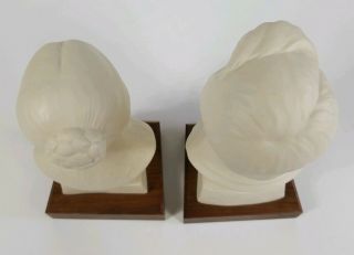 Prophet Joseph Smith and Emma Smith Sculpture Bust 9 - 9.  5” Hansen Classics 1998 8