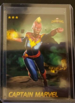 Marvel Contest Of Champions Dave & Busters Non - Foil 10/75 Captain Marvel