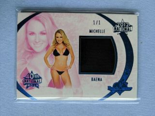 Benchwarmer 2019 40th National 2012 Swatch Card Blue Michelle Baena 1/1