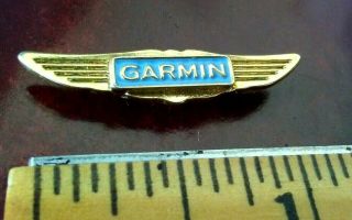Garmin Aviation Gps Gold Tone Wings Advertising Promo Lapel Pin