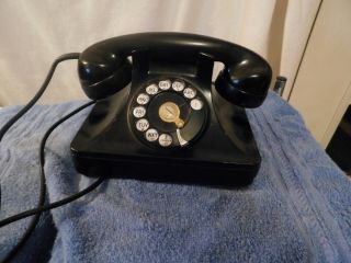 Vintage Bakalite Black Rotary Dial Telephone North Electric St Line Ringer