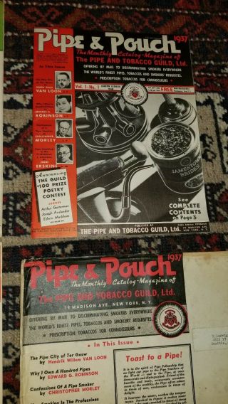 ●Three Vintage Magazines: The Retail Tobacconist 1949 Pipe & Pouch 1937 Tobacco 4