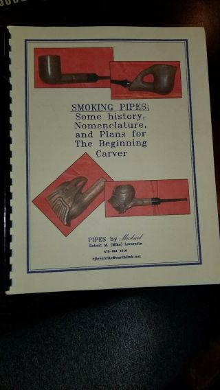 ●rare Book: Smoking Pipes History Nomenclature & Plans For The Beginning Carver
