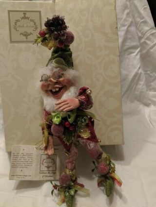 Mark Roberts Raspberry Treat Elf Sm With Box And Registration Card