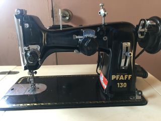 Pfaff 130 Sewing Machine With Cabinet Accessories Inst Books,