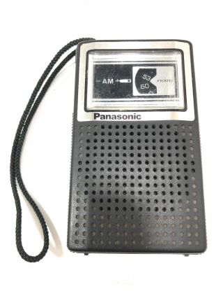 Vintage Panasonic Am Portable Transistor Radio R - 1027 Great
