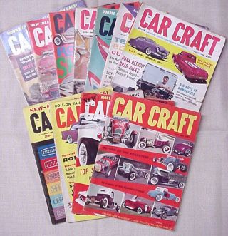 Eleven (11) Issues Car Craft Magazines (1959,  