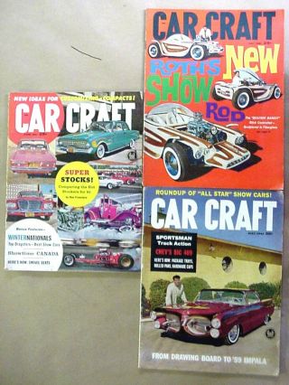 Eleven (11) issues CAR CRAFT Magazines (1959,  ' 60,  ' 61) 4