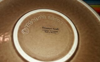 Vintage Treasure Craft Covered Apple Pie Plate 5