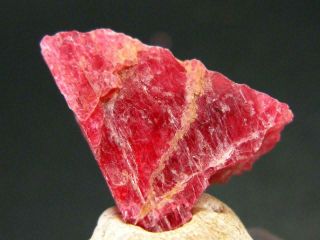 Large Red Rhodonite Rodonite Crystal From Brazil - 0.  9 "