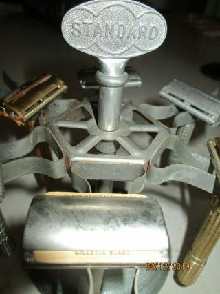 Vintage Standartstamp Holder 6,  Rubber Stamp Holder Display Carousel Stand