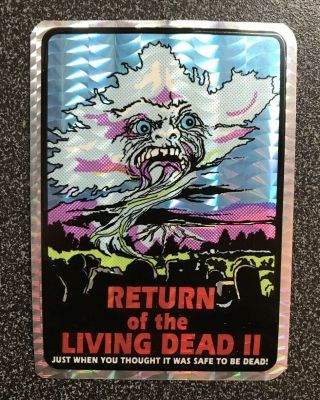 Vintage Return Of The Living Dead 2 Vending Machine Sticker,  Horror,  Prism,  80’s