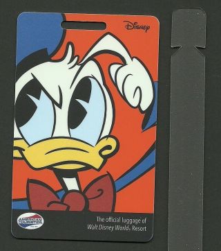 Walt Disney World Travel Company American Tourister Donald Duck Luggage Tag