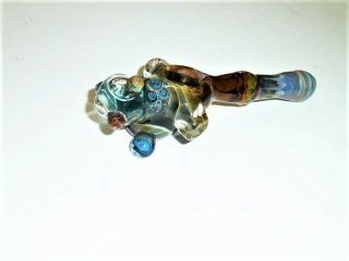 HAND BLOWN ART GLASS PIPE Tobacco Smoking Collectible Pipe 7 