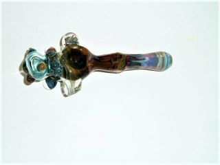 HAND BLOWN ART GLASS PIPE Tobacco Smoking Collectible Pipe 7 