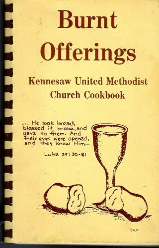Kennesaw Ga 1984 Methodist Church Burnt Offerings Cook Book Georgia Community