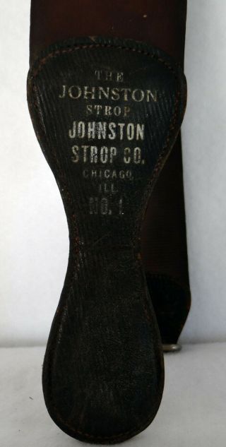 Johnston Strop Co.  Chicago,  Ill.  No.  1 Vintage Razor Strap