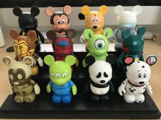 Disney Vinylmation Park Series 2 Complete Set With Rare Pongo Chaser Cards