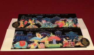 Disneyland Main Street Electrical Parade Farewell Season Passports 1972 - 1996