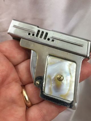 Vintage Figural Pistol Gun Pocket Lighter - Royal - Made In Japan