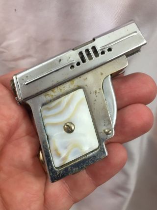 Vintage Figural Pistol Gun Pocket Lighter - ROYAL - Made In Japan 2