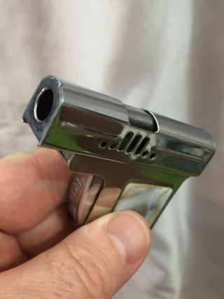 Vintage Figural Pistol Gun Pocket Lighter - ROYAL - Made In Japan 4