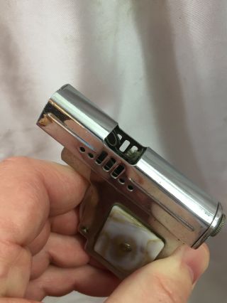 Vintage Figural Pistol Gun Pocket Lighter - ROYAL - Made In Japan 6