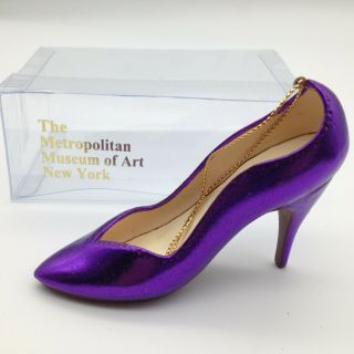 Mma Ny Metropolitan Museum Art Mini Shoe Ornament 2013 Violet Stiletto Heel