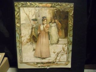 Victorian Scrap 8781 - Christmas Card - By Prang - Cir: 1896
