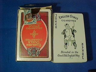Vintage English Oval Cigarettes Advertising Playing Card Deck