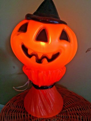 Vintage 1969 Empire Halloween Jack O Lantern Pumpkin Man Blowmold