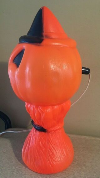 Vintage 1969 EMPIRE Halloween Jack O Lantern Pumpkin Man Blowmold 5