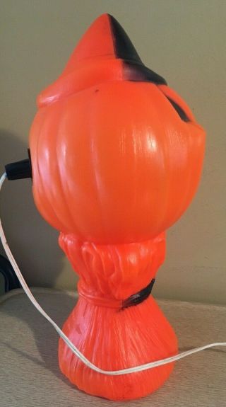 Vintage 1969 EMPIRE Halloween Jack O Lantern Pumpkin Man Blowmold 7