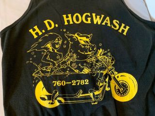 Vintage Harley Davidson Hogwash Promotional Tank Top Rare GD 5