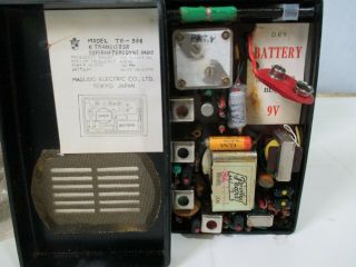 Wales All Transistor Portable Radio Model TR - 306 Vintage Parts W/Box 4