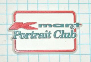 Vintage Green Red White K Mart Portrait Club Logo Rubber Refrigerator Magnet 1