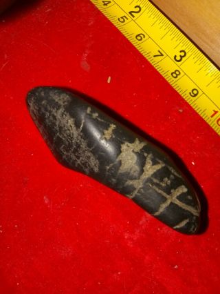 Paleo Effigy Picture Rock Native American Indian Stone Tool Artifact 2.  75 "