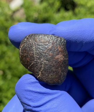 Meteorite Nwa,  Unclassified 20.  41 Grams,  Oriented W/rollover Lip