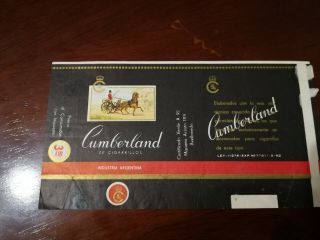 Cumberland - Argentina Cigarette Pack Label Wrapper
