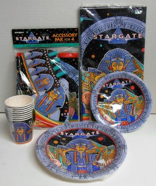 1994 Stargate Birthday Party Supplies For 8 Hats Loot Bag Cups By Unique Nip