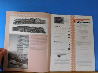 Warbonnet 1998 4th quarter Santa Fe Railway Historical & Modeling Society 2
