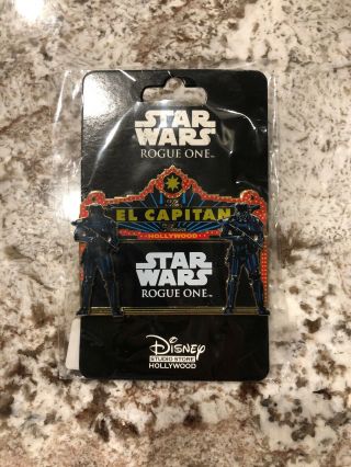 Disney Le 300 Pin Marquee El Capitan Theatre Dsf Dssh Star Wars Rogue One