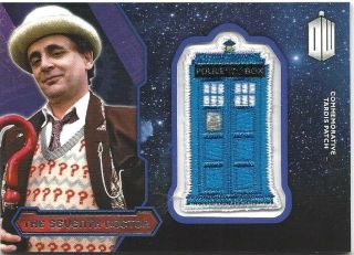 2015 Topps Doctor Who Cards Tardis Commemorative Patch The Seventh Doctor