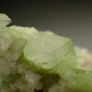 Augelite Greenish Fine Crystals On Quartz Mundo Nuevo,  Peru