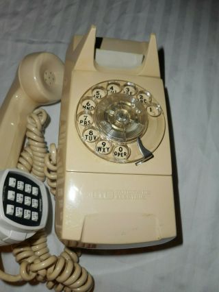 VINTAGE GTE MODEL 192 AUTOMATIC ELECTRIC WALL PHONE W SoftTouch ToneDialer0 2