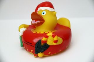 Lufthansa First Class Services Lounge CHRISTMAS Red Rubber Duck Holiday Limited 2